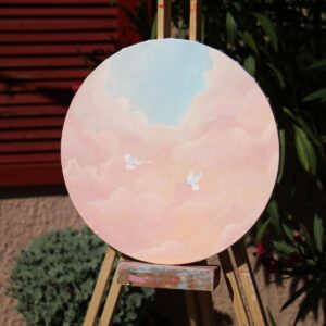 Akrlifestmény-Könnyű mint a madártoll