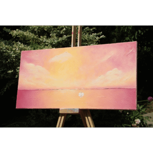 Akrilfestmény tájkép-Ott leszek melletted