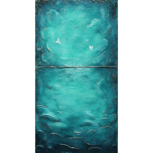 Akrilfestmény absztrakt-Rájött, hogy tud repülni