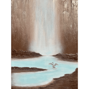 Acrylic painting - Beyond the noise of the world II.