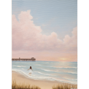 Acrylic painting landscape - Let go of fear