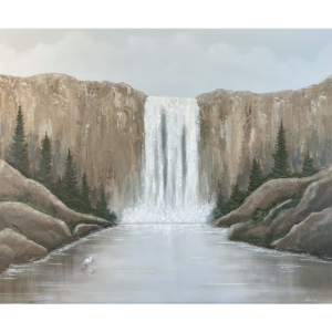 Acrylic landscape painting - Where peace resides