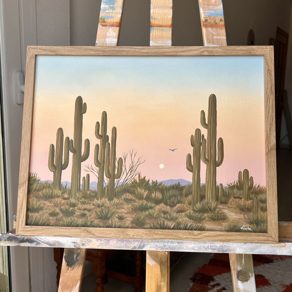 Acrylic painting - Lays light of day
