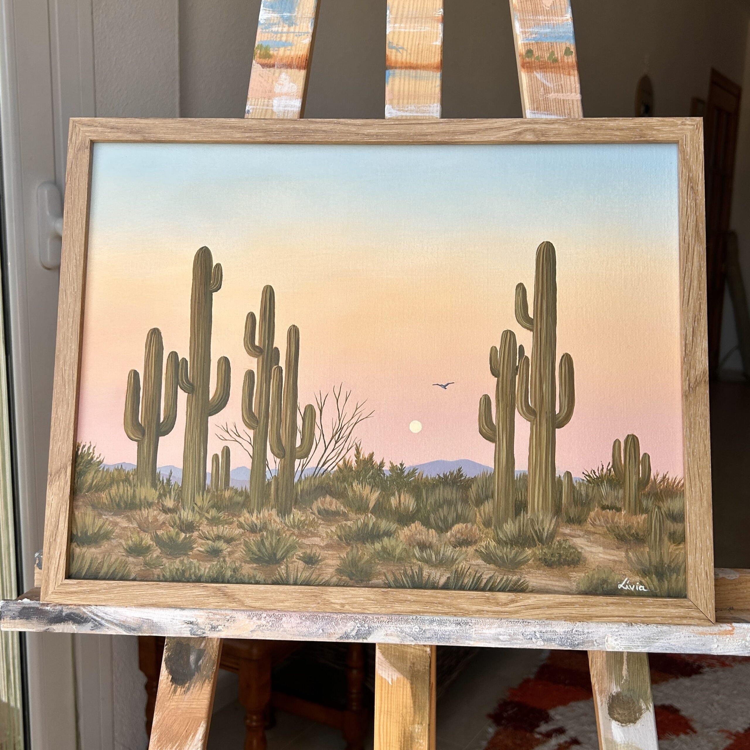 Acrylic painting - Lays light of day