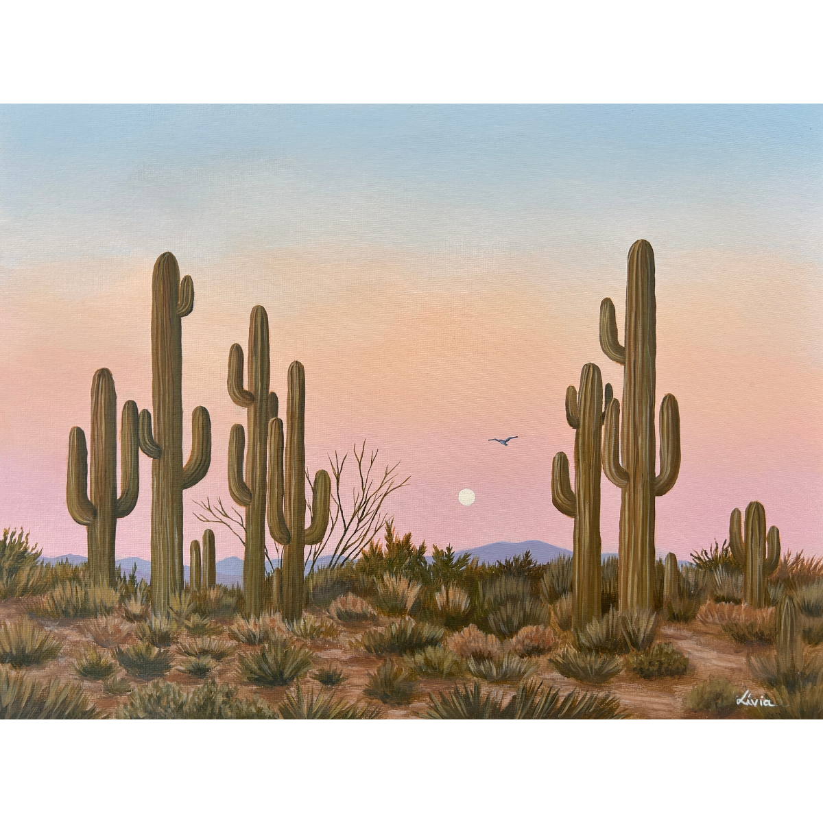 Acrylic painting - Lays light of day