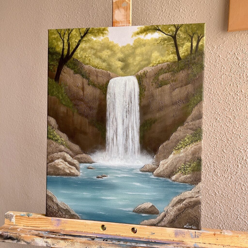 Acrylic painting - Washing the noise away