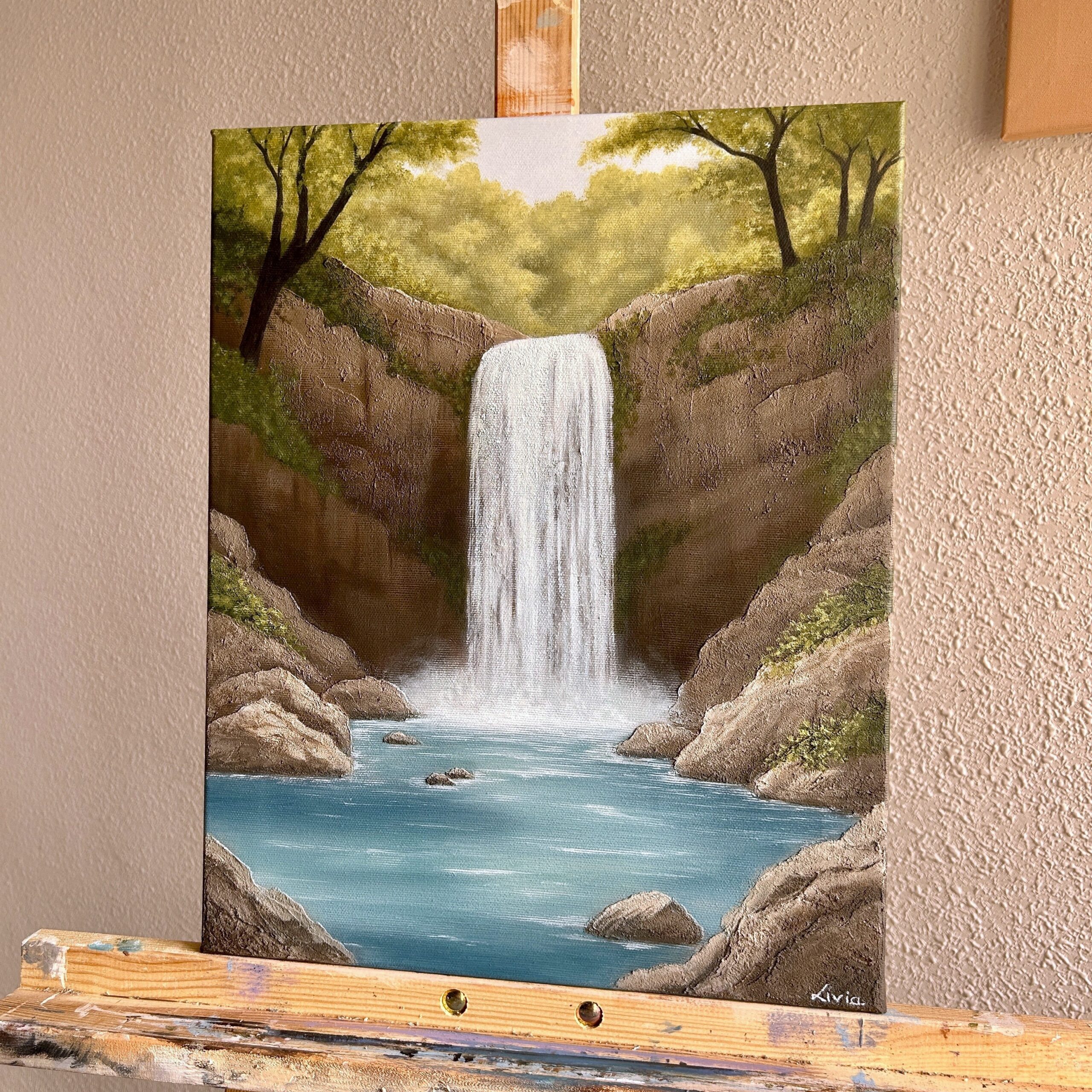 Acrylic painting - Washing the noise away