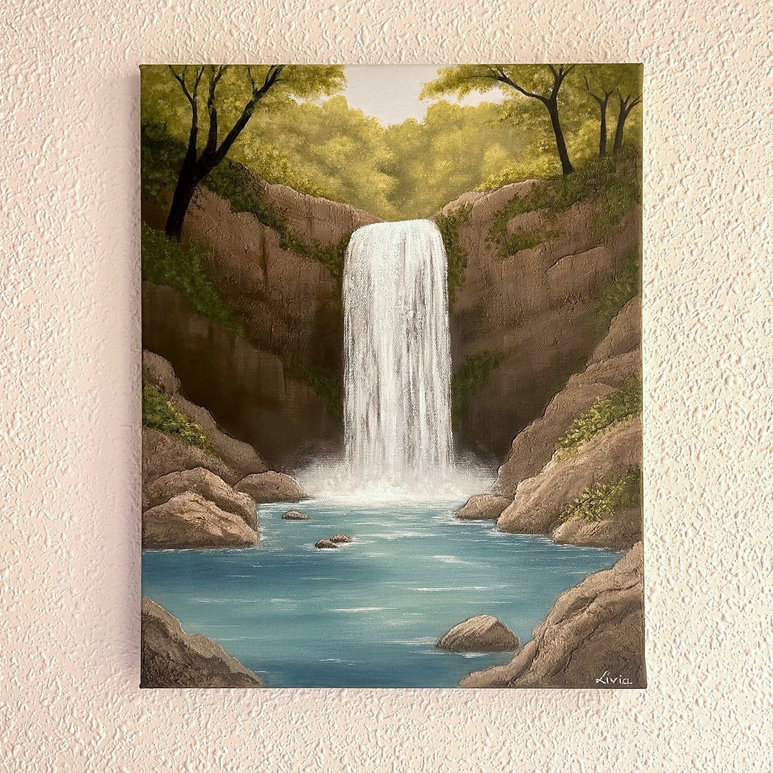 Acrylic painting - Washing the noise away