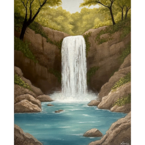 Acrylic painting - Washing the noise away