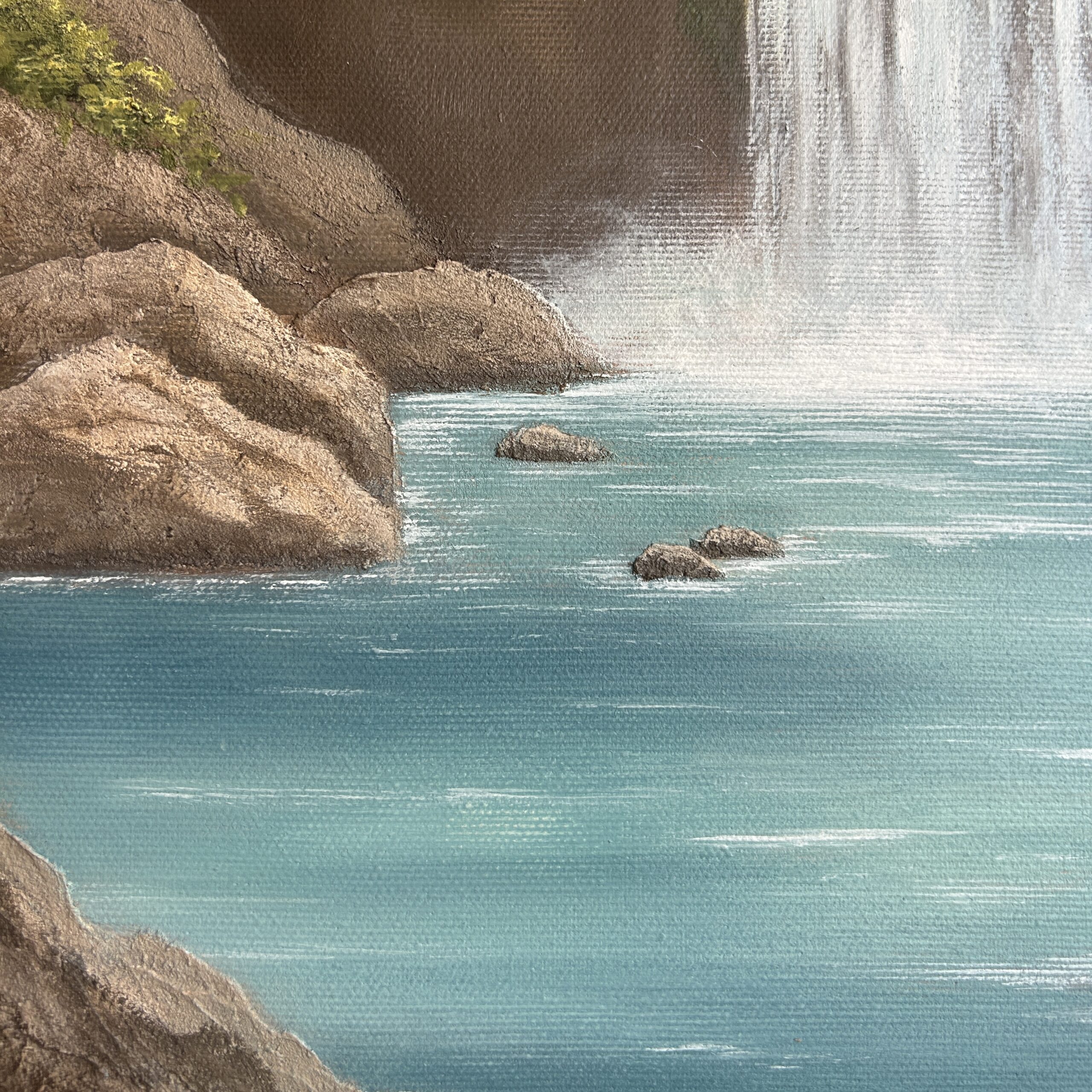 Acrylic painting - Washing the noise away